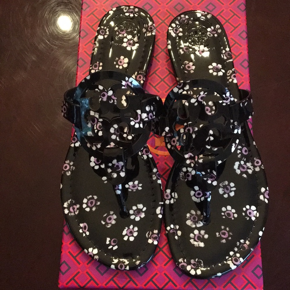 Tory Burch Miller Sandals Printed Floral size 9.5